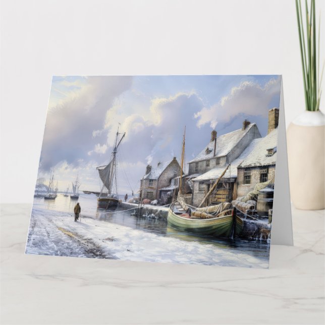 A Paz de inverno Vitoriana: Cartões de natal (Frente)