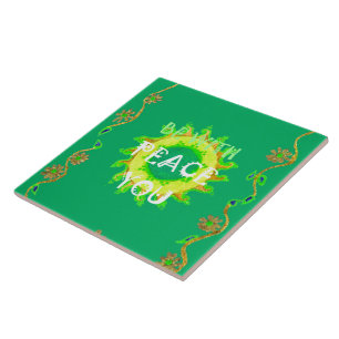 A Paz Esteja Com Você: Verde e Amarelo Inspirador
