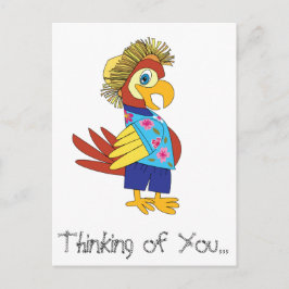 A pensar no teu cartão postal de papagaio da ilha