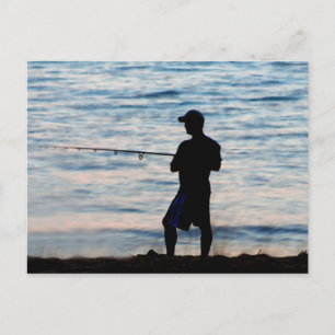 A Pesca De surfs No Cartão Postal Dusk 6