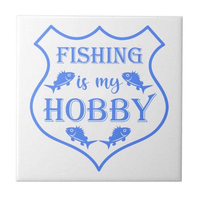 A pesca é a minha citação do escudo hobby na crist (Frente)