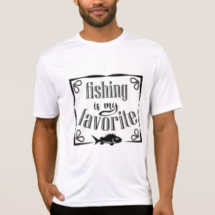 A pesca é minha camiseta favorita