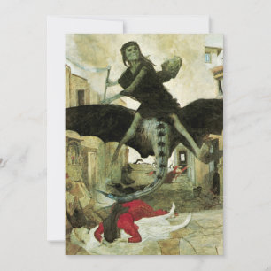 A Peste por Arnold Bocklin, Simbolismo Vintage