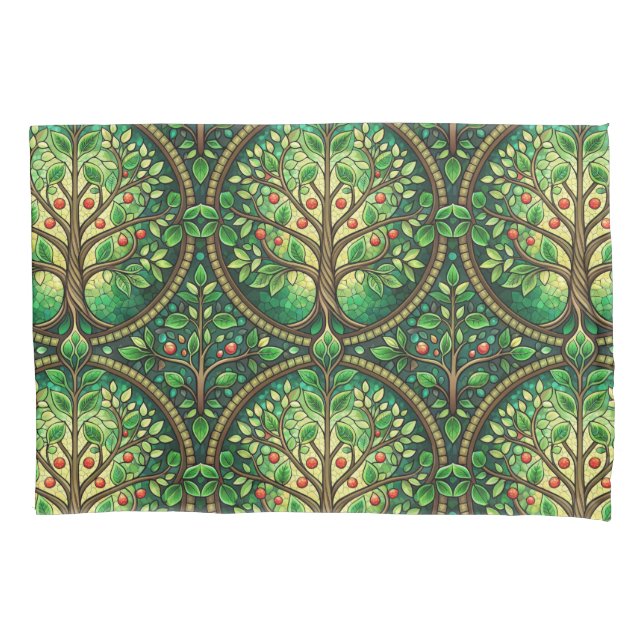 A pillowcase design featuring a detailed (Frente)