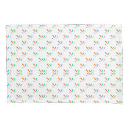 A pillowcase with a repeating pattern