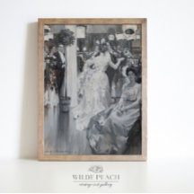 A pintura de moda Gala Vintage de Poster feminino