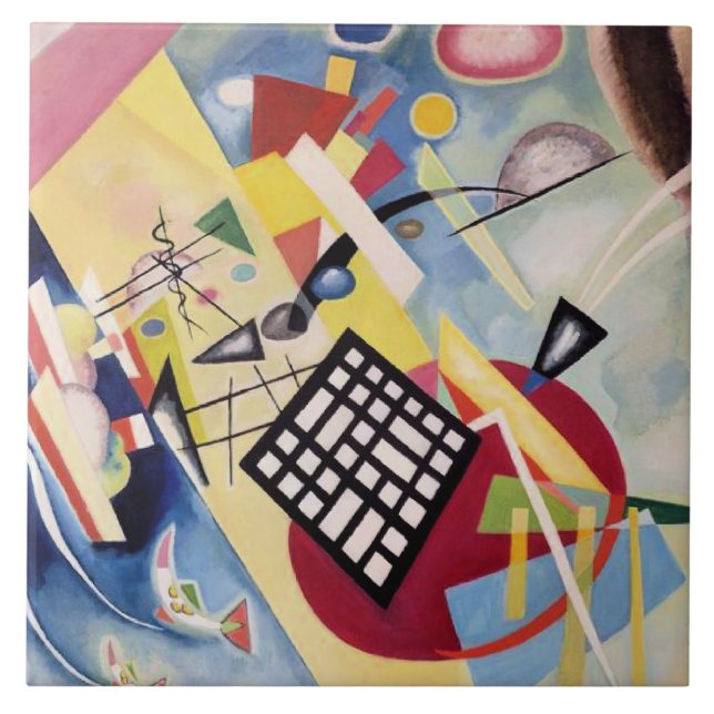 A pintura de Wassily Kandinsky, Quadro Preto, (Frente)
