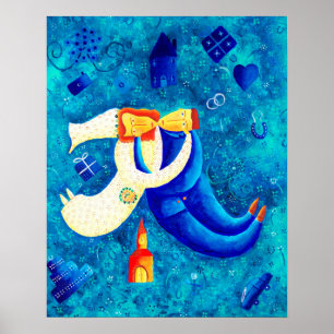 A Pintura do Casamento Impressão de Arte Contempor
