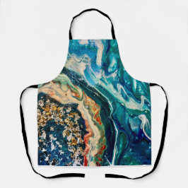 A pintura do gelo e da abstrato de peixe