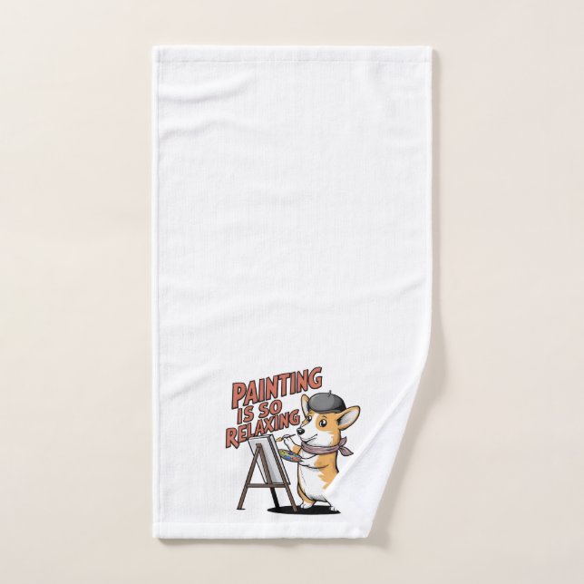 A Pintura É Tão Relaxante, Toalha De Mão Do Artist (Toalha de mão)