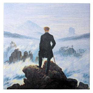 A pintura Wanderer, de belas artes.