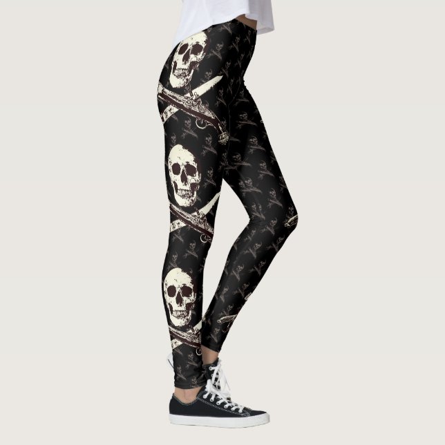 A Pirates Life multiskul_blackwigrey Leggings (Direita)