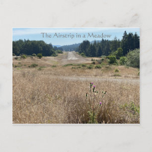 A pista de aterrissagem num cartão postal