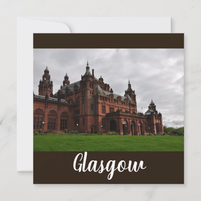 A Placa Quadrada Plana Glasgow Kelvingrove (Frente)