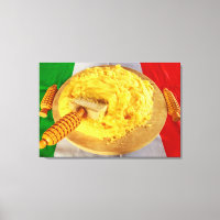 A Polenta Uma Receita Típica em Impressão em Tela