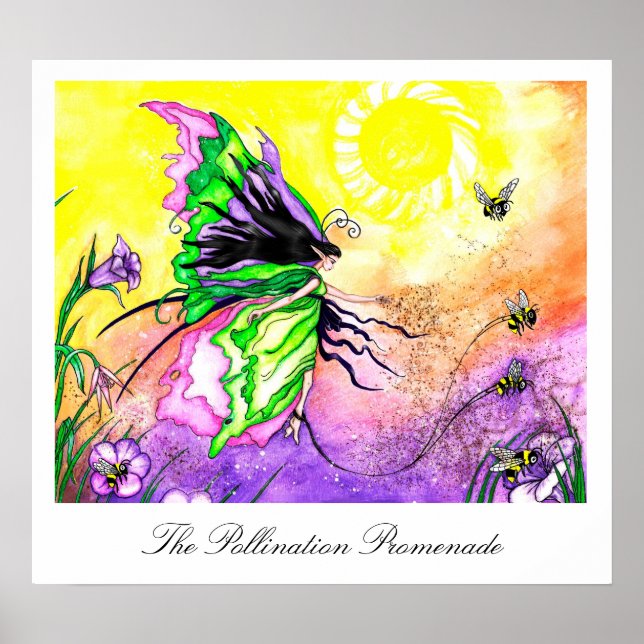 A Polinização Promenade Art Impressão (Frente)