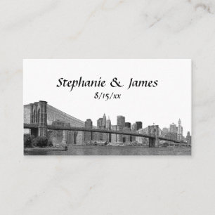 A ponte de Bklyn da skyline de NYC gravou cartões