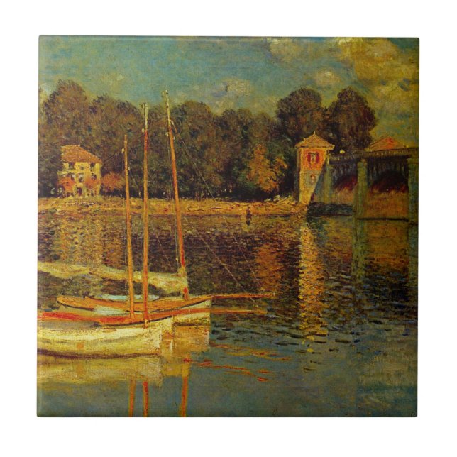 A Ponte em Argenteuil por Claude Monet (Frente)