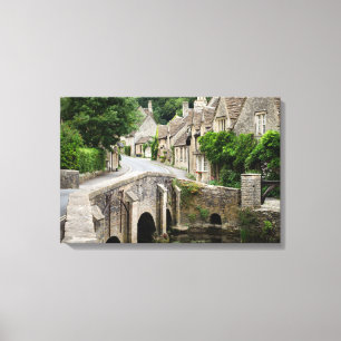 A ponte no castelo Combe, canvas BRITÂNICAS