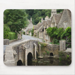 A ponte no castelo Combe, mousepad BRITÂNICO