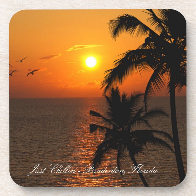 A Porta copos Chillin A Taste da Flórida (Frente)