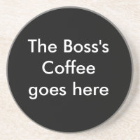 A Porta copos do café do chefe