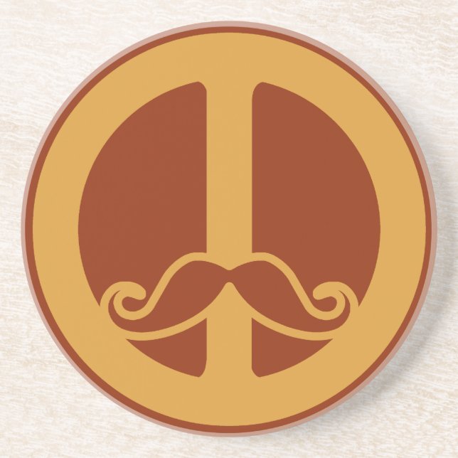 A porta copos do Peace Stache (Frente)