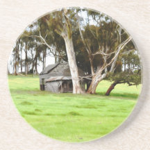 A Porta copos do velho barraco de madeira