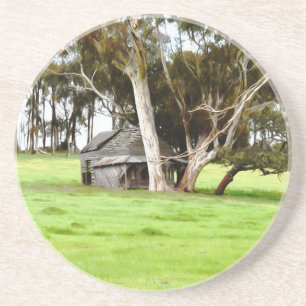 A Porta copos do velho barraco de madeira