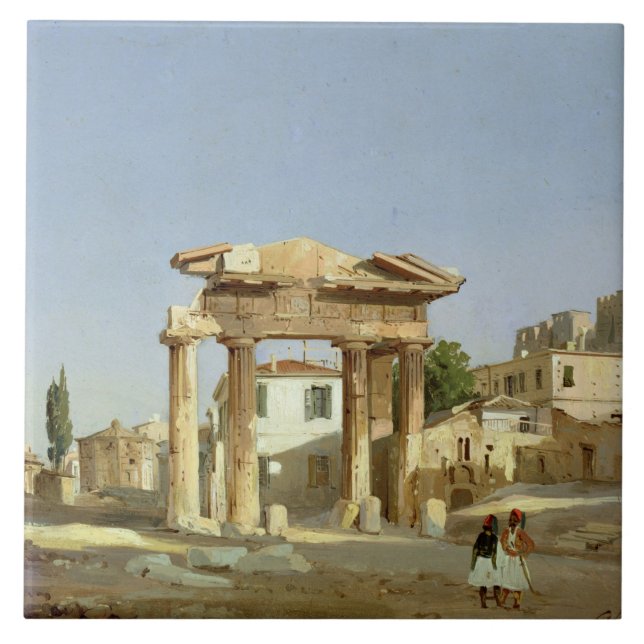 A porta da ágora em Atenas, 1843 (Frente)