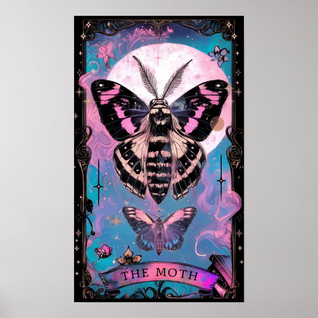 A Poster da carta de moth Tarot (Frente)