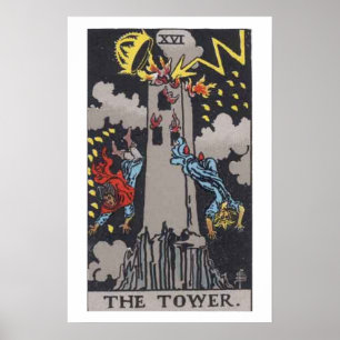 A Poster da Placa Tarot de Torre