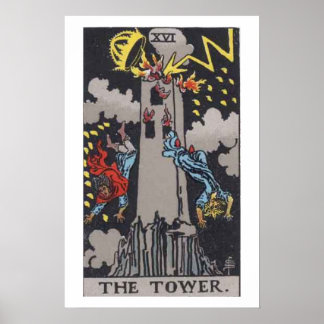 A Poster da Placa Tarot de Torre