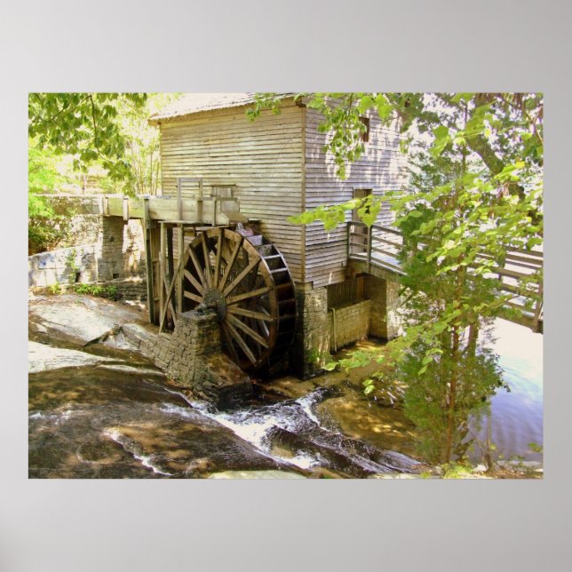 A poster da Velha Grist Mill (Frente)