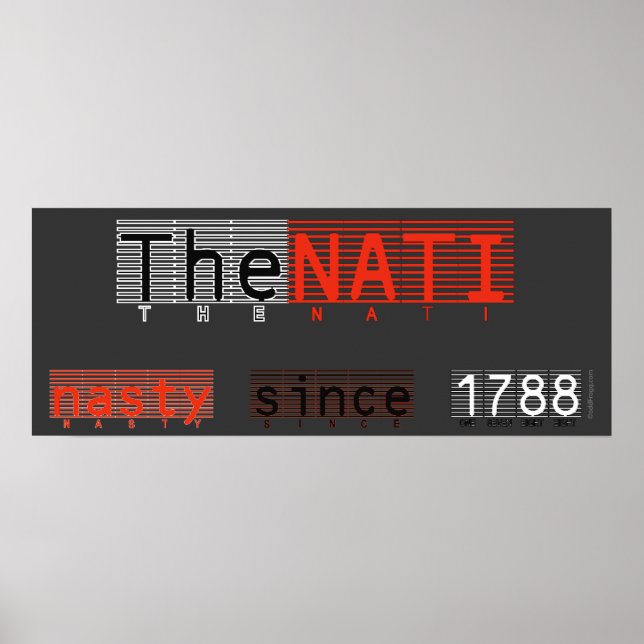 A Poster de Arte NATI desagradável (Frente)