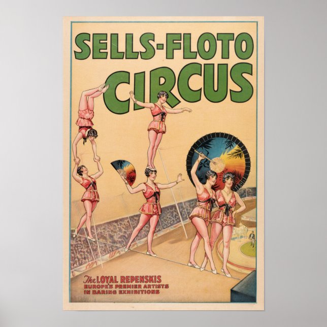 A Poster do Circo de Trope de Trope dos Repenskis  (Frente)