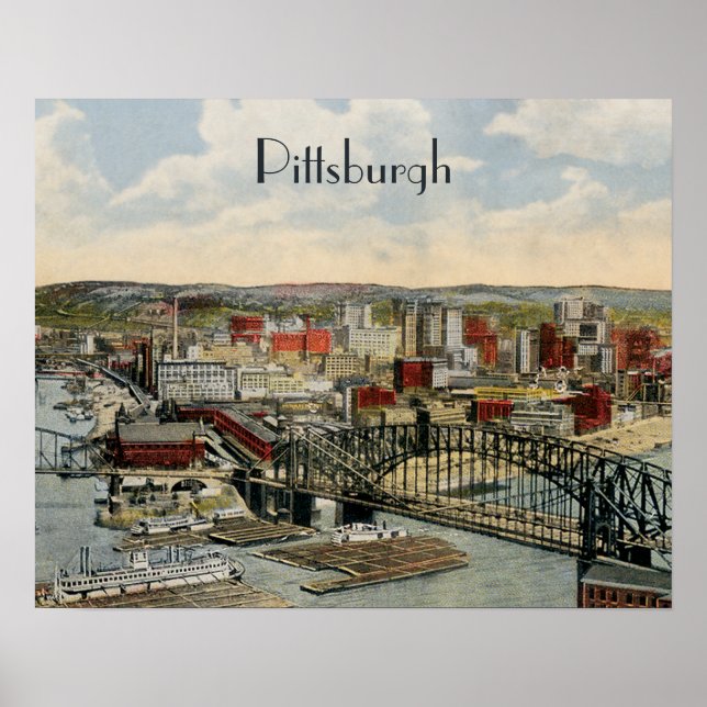 A Poster do ponto Pittsburgh 1931 (Frente)
