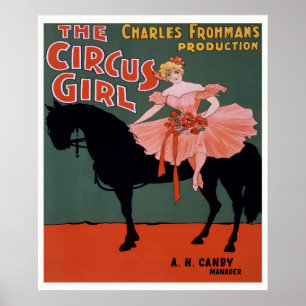A Poster do Teatro Garota do Circo em 1897