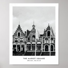 A Praça do Mercado, Bruges | Fotografia impressão