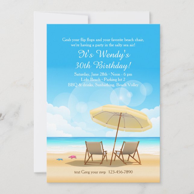 A Praia Aguarda Convite (Frente)