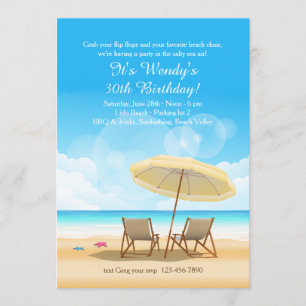 A praia espera o convite