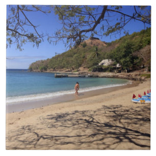 A praia no Parque Nacional da Ilha do Pombo