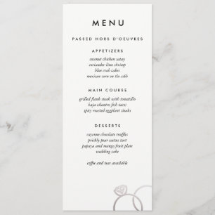 A prata moderna soa o menu feito sob encomenda do