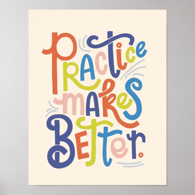 A prática torna melhor a Poster (Frente)