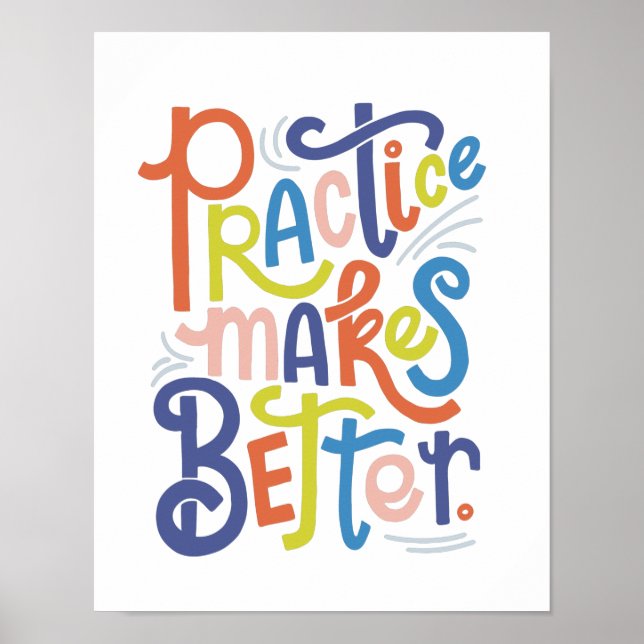 A prática torna melhor a Poster (Frente)