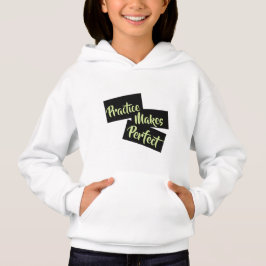 A prática torna-se perfeita - t-shirt para raparig