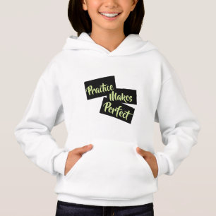 A prática torna-se perfeita - t-shirt para raparig