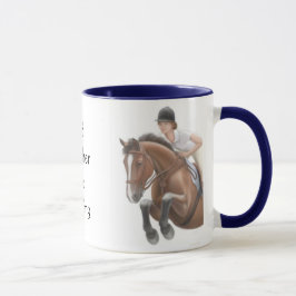 A preferencialmente seja caneca do cavalo de