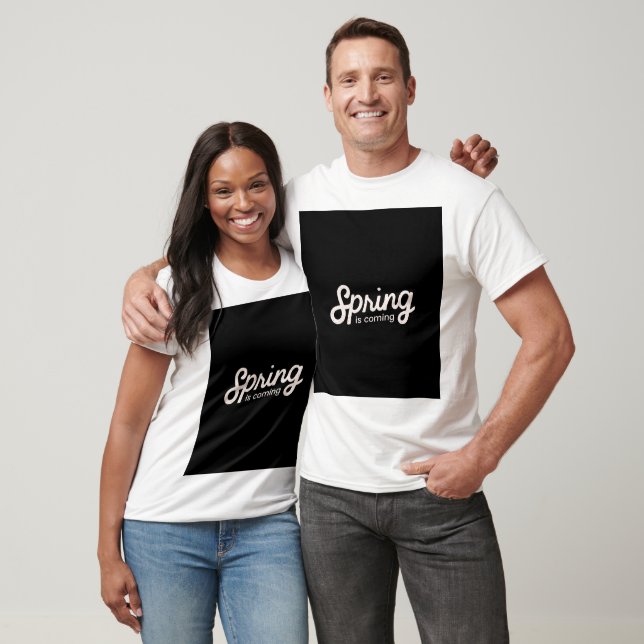 a primavera está chegando camiseta branca (Unissex)