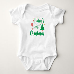 A primeira camisa de Natal do bebê